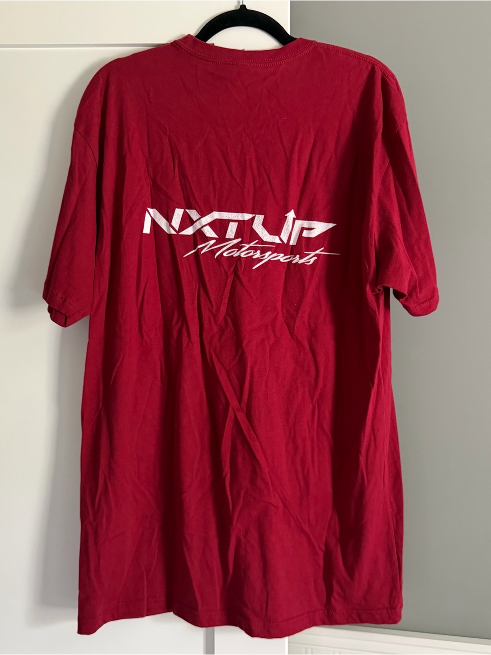 Next Level Apparel Short Sleeve Graphic T-Shirt Red - Picture 2 of 3